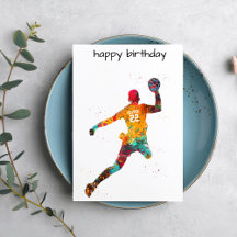 Jogador de Handebol Colorido
