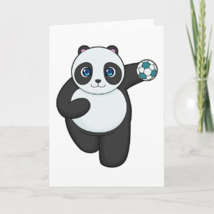 Cartão Jogador de handebol Panda Handebol