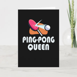 Cartão Jogador de Mesa Ping Pong - Tênis
