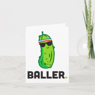 Cartão jogador de pickleball engraçado tri-blend premium 