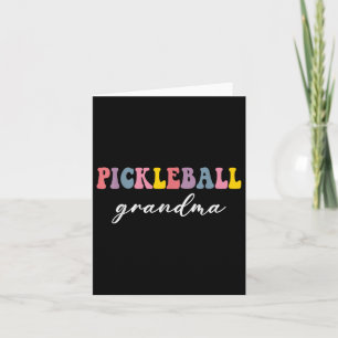 Cartão Jogador de picleball Na moda