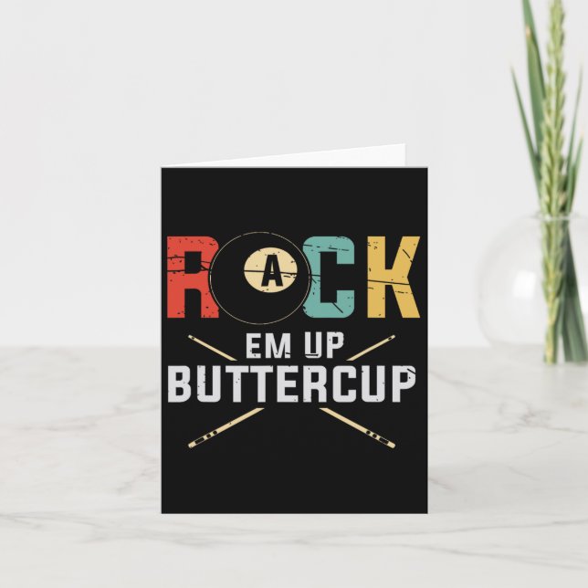 Cartão Jogador de Piscina Billiards, Rack Em Para Cima, C (Frente)