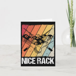 Cartão Jogador de Piscina do Rack Billiards