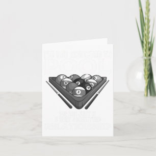 Cartão Jogador De Piscina Engraçado Presente Para Homens 