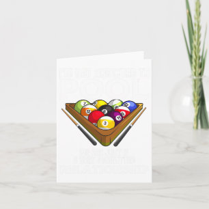 Cartão Jogador De Piscina Engraçado Presente Para Homens 