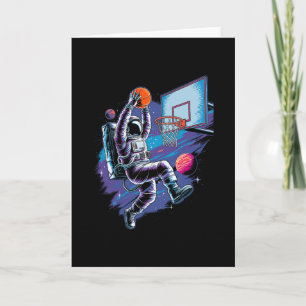 Cartão Jogador de Sketll Astronauta Astronomia Astrologia