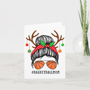 Cartão Jogador de Sketll de Natal da Equipe do Jogo da Mã