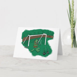 Cartão Jogador de Soccor da alienígena - bom salvamento!