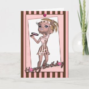 Cartão Jogador de Tênis da placa de aniversário - Adolesc