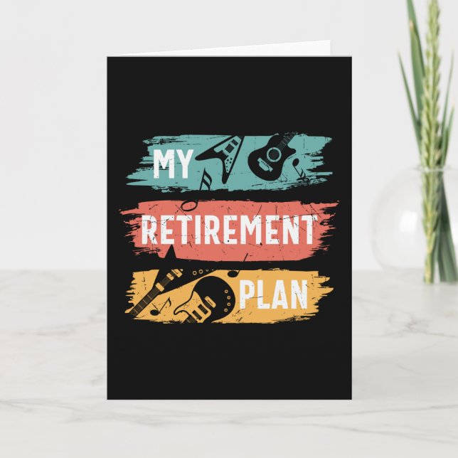 Cartão Jogador de Violão Aposentado (Frente)