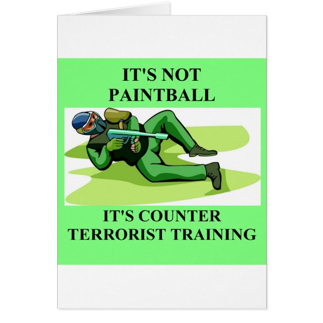 Cartão jogador do paintball (Frente)