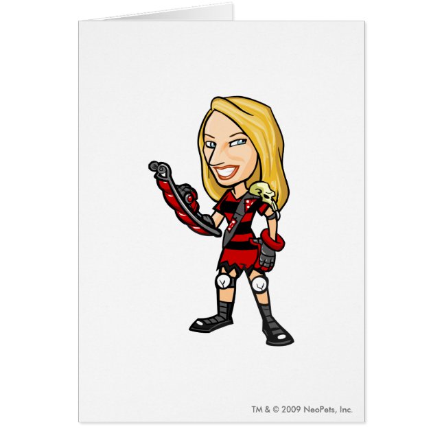 Cartão Jogador dos funcionarios da ilha de Krawk da viola (Frente)