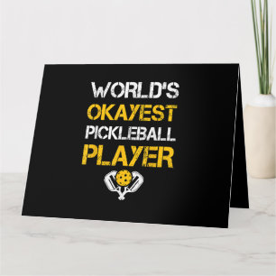 Cartão Jogador Engraçado Pickleball Paddle - Pickleballin