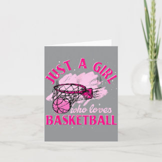 Cartão Jogadora de Basquete Mulheres Apenas Uma Garota Qu