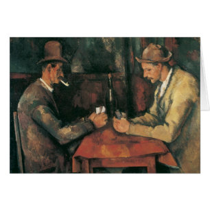 Cartão Jogadores de cartas por Paul Cezanne, Vintage Fine