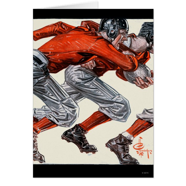 Cartão Jogadores de futebol (Frente)