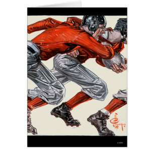 Cartão Jogadores de futebol