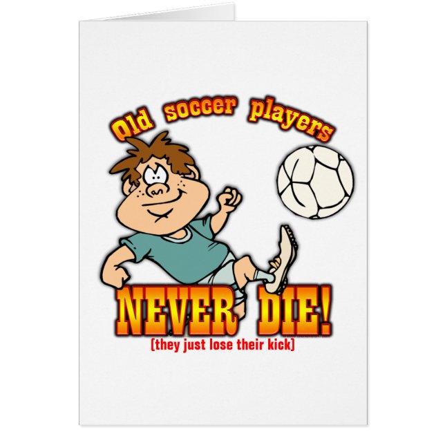 Cartão Jogadores de futebol (Frente)