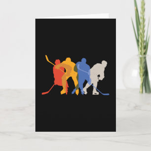 Cartão Jogadores de hóquei