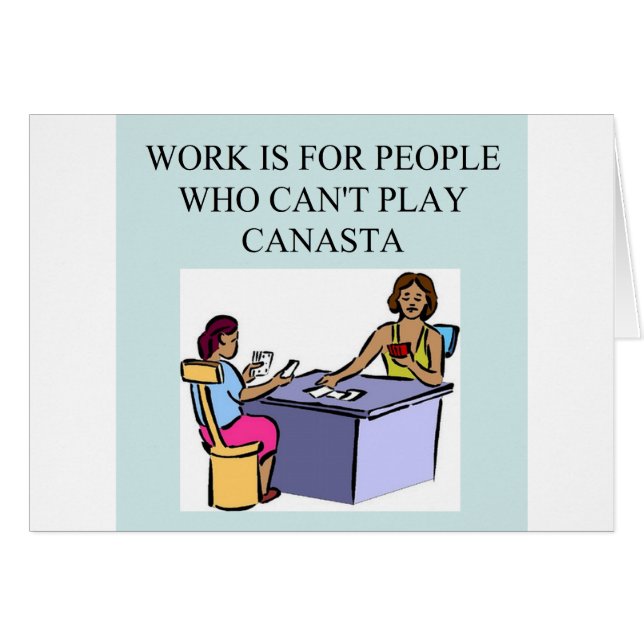 Cartão jogadores do jogo do canasta) (Frente Horizontal)