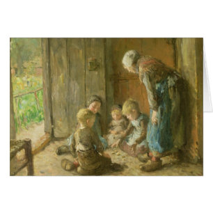 Cartão Jogando jaques na entrada