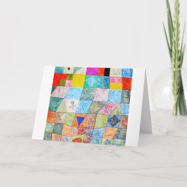 Cartão Jogo Amigável, Paul Klee (Frente)