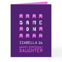 Jogo com a filha de 16 anos do jogador de pixels