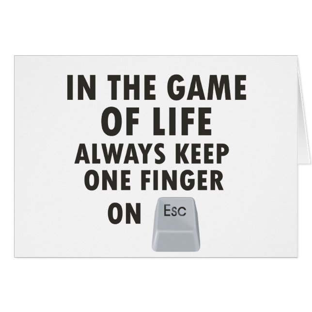 Cartão Jogo da vida (Frente Horizontal)