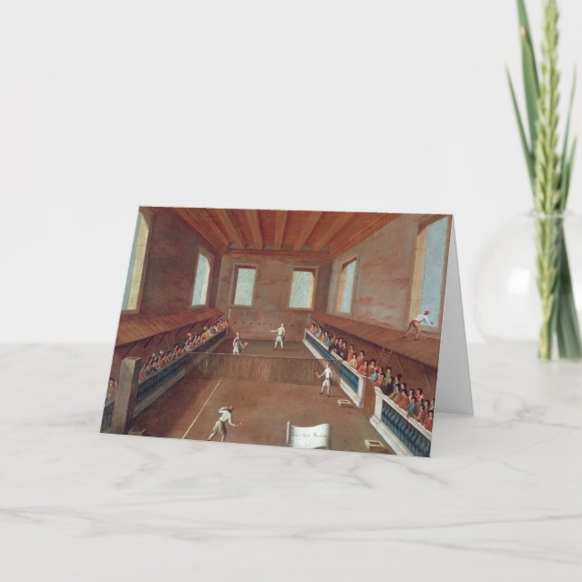 Cartão Jogo das raquetes (Frente)