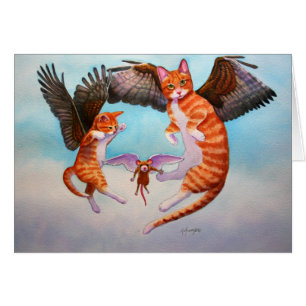 Cartão Jogo de Anjo e Rato