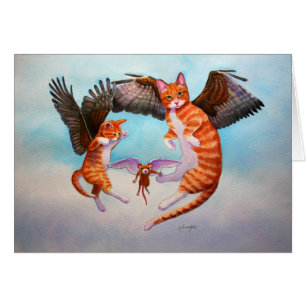 Cartão Jogo de Anjo e Rato