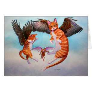 Cartão Jogo de Anjo e Rato