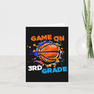 Cartão Jogo De Basquete No 3º Ano Da rua Do Tea Escolar