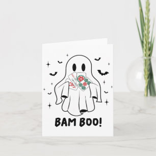 Cartão Jogo de Fantasia de Halloween Bam Boo Fantasma Mah