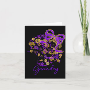 Cartão Jogo de Futebol Floral Dia de Jogo Garota Equipe S