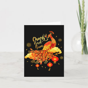 Cartão Jogo de Mahjong Pea Cheers Bird Bam Chinês