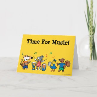 Cartão Jogo de Maisy e de amigos na banda