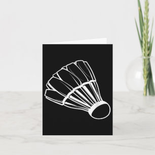 Cartão Jogo de Peteca de Badminton Esportes Indoor 