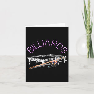 Cartão Jogo de Piscina Billiards