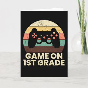 Cartão Jogo De Professores Do Primeiro Grau Jovens Jogado