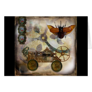 Cartão Jogo de Steampunk