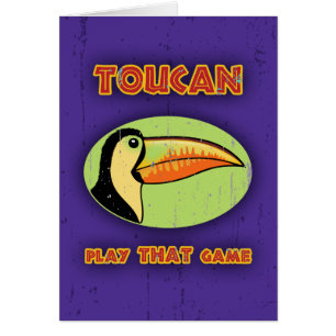 Cartão Jogo de Toucan QUE jogo