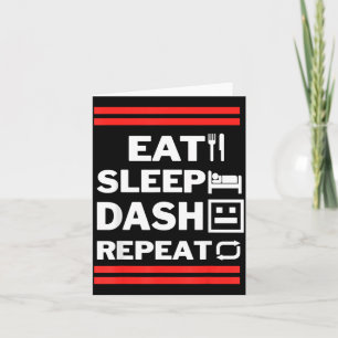 Cartão Jogo de Vídeo Coma Dormir Dash Repetir