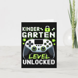 Cartão Jogo De Vídeo Desbloqueado Do Nível Do Kindergarte