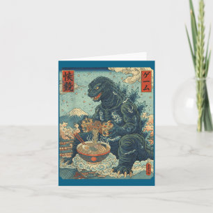 Cartão Jogo de Vídeo Kaiju Gamer Ramen