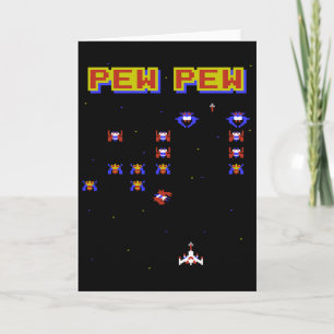 Cartão Jogo de Vídeo Retro Antigo Jogo da Velha Escola An