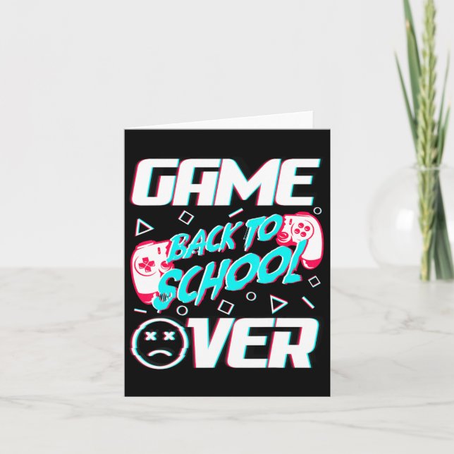 Cartão Jogo De Volta À Escola Primeiro Dia De Ensino (Frente)