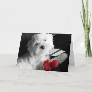 Cartão Jogo do filhote de cachorro