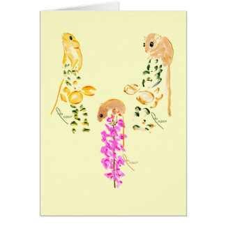 Cartão jogo dos ratos de campo