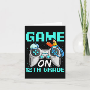 Cartão Jogo Em Camisas Do 2º Ano, Engraçado Garoto Jogado